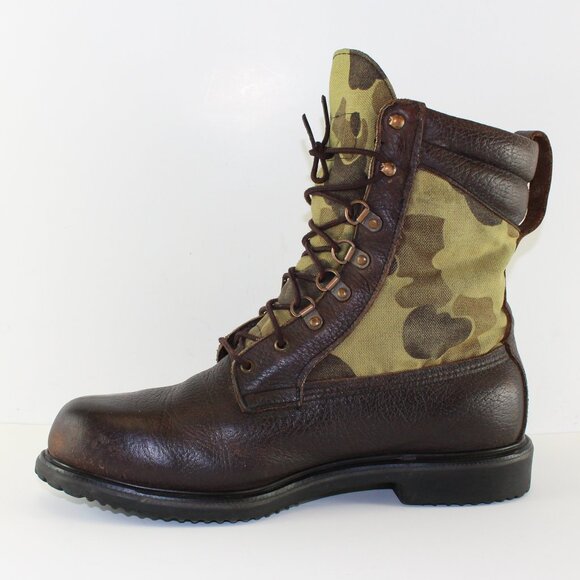 Vintage Red Wings Irish Setter Sport Hunting Camo Boots Mens Size 12 - Picture 2 of 11